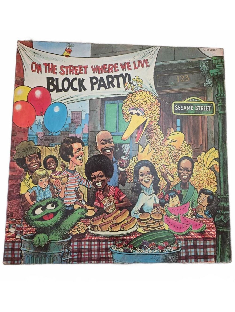 Sesame Street On The Street Where We Live Block Party Replacement SLEEVE ONLY
